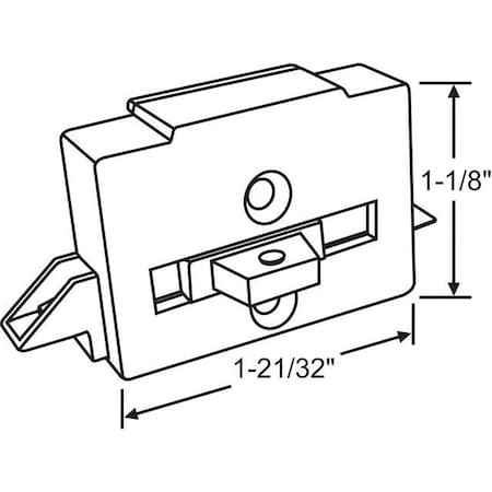 Strybuc Black Slide Tilt Latch 83-602
